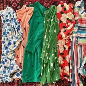 Tea Collection Kids Dresses - Blue, Peach, Green, Red, Multicolor Size 16